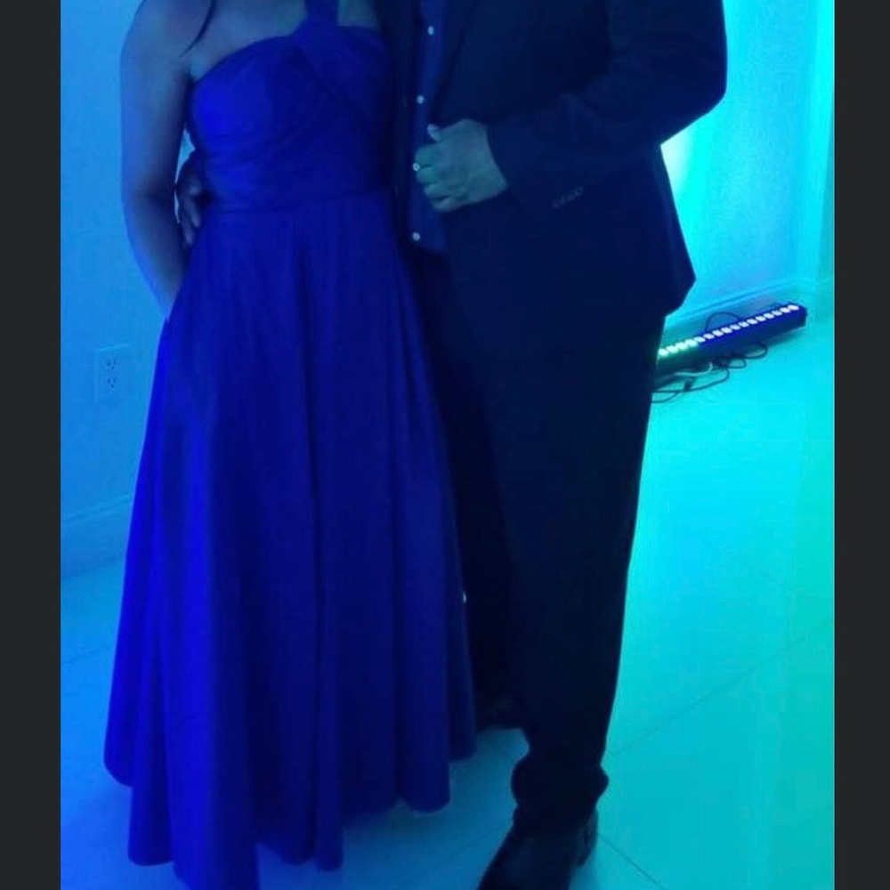 Monique Lhuillier .royal blue